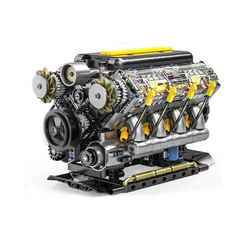 GOQI YC557 V8 Engine Xếp hình lắp ráp ghép mô hình Động cơ Chevrolet V8