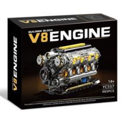 GOQI YC557 V8 Engine Xếp hình lắp ráp ghép mô hình Động cơ Chevrolet V8