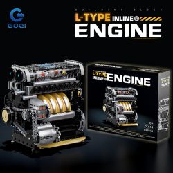 GOQI YC614 L-Type Inline Engine Xếp hình lắp ráp ghép mô hình Động cơ loại L