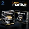 GOQI YC614 L-Type Inline Engine Xếp hình lắp ráp ghép mô hình Động cơ loại L