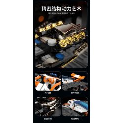 remittance H1004 Xếp hình lắp ráp ghép mô hình Xe theo dõi biến dạng hai mặt nhanh chóng