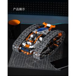 remittance H1004 Xếp hình lắp ráp ghép mô hình Xe theo dõi biến dạng hai mặt nhanh chóng