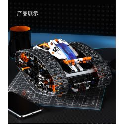 remittance H1004 Xếp hình lắp ráp ghép mô hình Xe theo dõi biến dạng hai mặt nhanh chóng