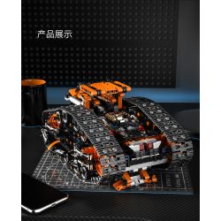 remittance H1004 Xếp hình lắp ráp ghép mô hình Xe theo dõi biến dạng hai mặt nhanh chóng