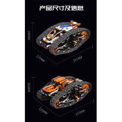 remittance H1004 Xếp hình lắp ráp ghép mô hình Xe theo dõi biến dạng hai mặt nhanh chóng