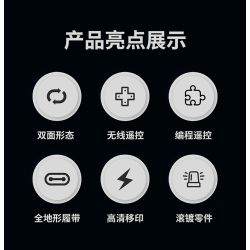 remittance H1004 Xếp hình lắp ráp ghép mô hình Xe theo dõi biến dạng hai mặt nhanh chóng