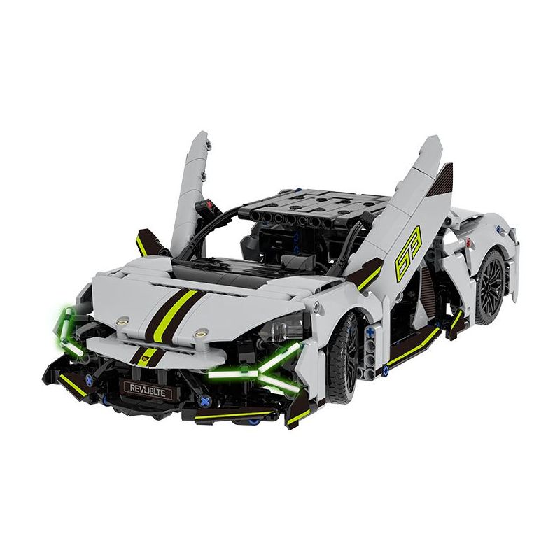 wisdom MG35 Lamborghini Revuelto Xếp hình lắp ráp ghép mô hình Siêu xe Lamborghini Revuelto 1:14