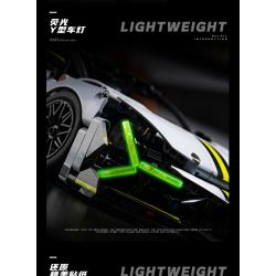 wisdom MG35 Lamborghini Revuelto Xếp hình lắp ráp ghép mô hình Siêu xe Lamborghini Revuelto 1:14