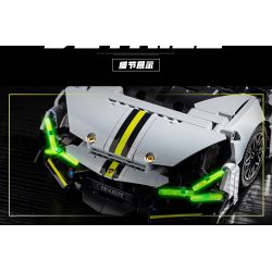 wisdom MG35 Lamborghini Revuelto Xếp hình lắp ráp ghép mô hình Siêu xe Lamborghini Revuelto 1:14