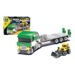 Kazi KY8040 8040 Xếp hình kiểu  CITY Trucks And Bulldozer Xe Tải Và Xe ủi đất 145 khối