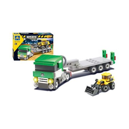 Kazi KY8040 8040 Xếp hình kiểu  CITY Trucks And Bulldozer Xe Tải Và Xe ủi đất 145 khối