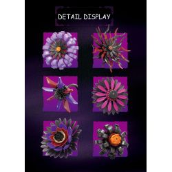 Free Tribe 11020 Demon Sunflower Xếp hình lắp ráp ghép mô hình Ác quỷ Aoi