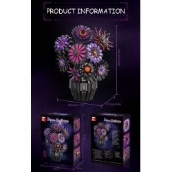 Free Tribe 11020 Demon Sunflower Xếp hình lắp ráp ghép mô hình Ác quỷ Aoi