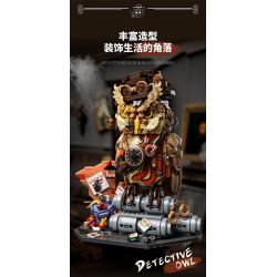 YoLeXi 33006 Detective Xếp hình lắp ráp ghép mô hình Cú mắt riêng