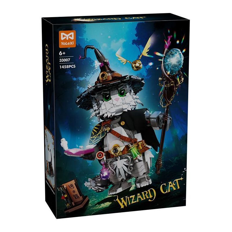 YoLeXi 33007 Wizard Cat Xếp hình lắp ráp ghép mô hình mèo phù thủy