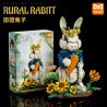 YoLeXi 33130 Rural Rabitt Xếp hình lắp ráp ghép mô hình Thỏ Vườn Thỏ Peter