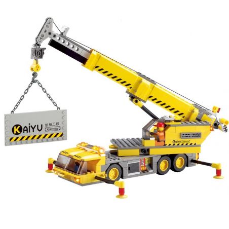 Kazi KY8045 8045 Xếp hình kiểu  CITY Crane Cần Trục Di động 380 khối