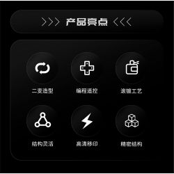 remittance H1011 Xếp hình lắp ráp ghép mô hình Lập trình kỹ thuật xe tăng thay đổi thứ hai