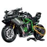 wisdom MG03 Kawasaki Xếp hình lắp ráp ghép mô hình Tứ Xuyên Banner Xe máy 1:8