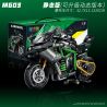 wisdom MG03 Kawasaki Xếp hình lắp ráp ghép mô hình Tứ Xuyên Banner Xe máy 1:8