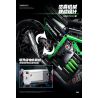 wisdom MG03 Kawasaki Xếp hình lắp ráp ghép mô hình Tứ Xuyên Banner Xe máy 1:8