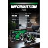 wisdom MG03 Kawasaki Xếp hình lắp ráp ghép mô hình Tứ Xuyên Banner Xe máy 1:8