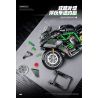 wisdom MG03 Kawasaki Xếp hình lắp ráp ghép mô hình Tứ Xuyên Banner Xe máy 1:8