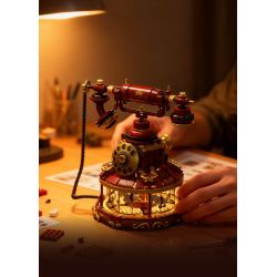 remittance H1014 Xếp hình lắp ráp ghép mô hình Băng chuyền điện thoại cổ điển tưởng tượng