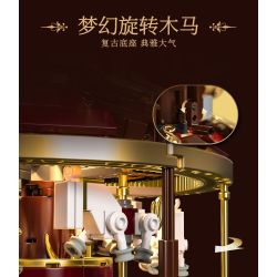 remittance H1014 Xếp hình lắp ráp ghép mô hình Băng chuyền điện thoại cổ điển tưởng tượng