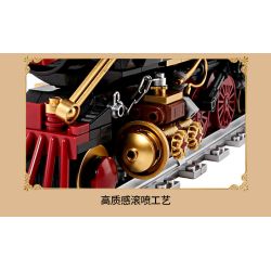 Kqiboxxr KQ302 Steam Age Ore Train Xếp hình lắp ráp ghép mô hình Kỷ nguyên của hơi nước: Tàu quặng