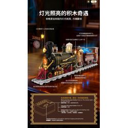 Kqiboxxr KQ302 Steam Age Ore Train Xếp hình lắp ráp ghép mô hình Kỷ nguyên của hơi nước: Tàu quặng