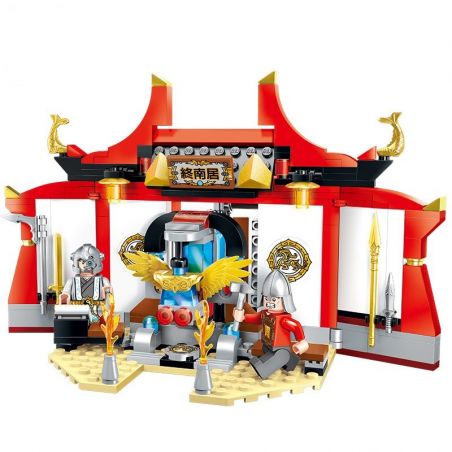 Enlighten 2205 Qman 2205 non  XƯỞNG CHẾ TẠO VŨ KHÍ bộ đồ chơi xếp lắp ráp ghép mô hình Creation Of The Gods WEAPON WORKSHOP Phong Thần 242 khối