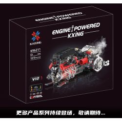 KAIYU KeeYee World K96211 Xếp hình lắp ráp ghép mô hình Động cơ Ferrari Enzo V12