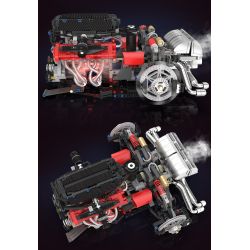 KAIYU KeeYee World K96211 Xếp hình lắp ráp ghép mô hình Động cơ Ferrari Enzo V12