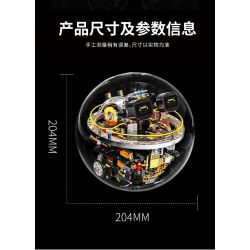 Takuki T1113 Xếp hình lắp ráp ghép mô hình Lập trình Robot khoa học viễn tưởng Bóng thông minh
