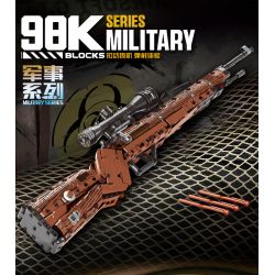 No license A67113 Xếp hình lắp ráp ghép mô hình súng trường 98K