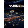 No license A67113 Xếp hình lắp ráp ghép mô hình súng trường 98K
