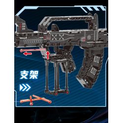 No license A67115 Xếp hình lắp ráp ghép mô hình súng trường kiểu 95