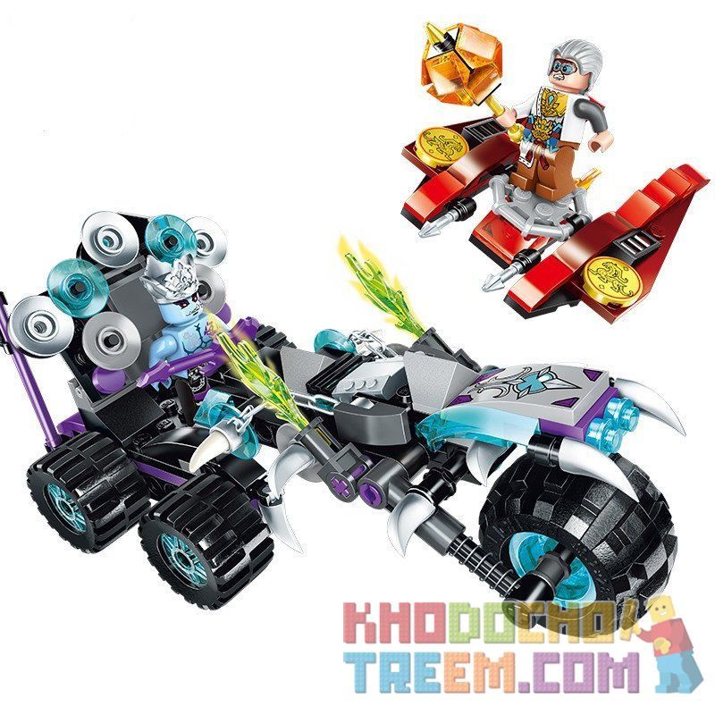 Enlighten 2207 Qman 2207 non  XE MÔ TÔ ỒN ÀO bộ đồ chơi xếp lắp ráp ghép mô hình Creation Of The Gods NOISE HARLEY Phong Thần 210 khối