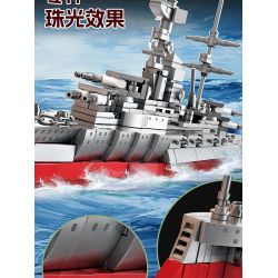 KAZI GBL BOZHI KY82075 British Revenge Class HMS Sovereign Xếp hình lắp ráp ghép mô hình Thiết giáp hạm lớp Revenge của Anh HMS Sovereign