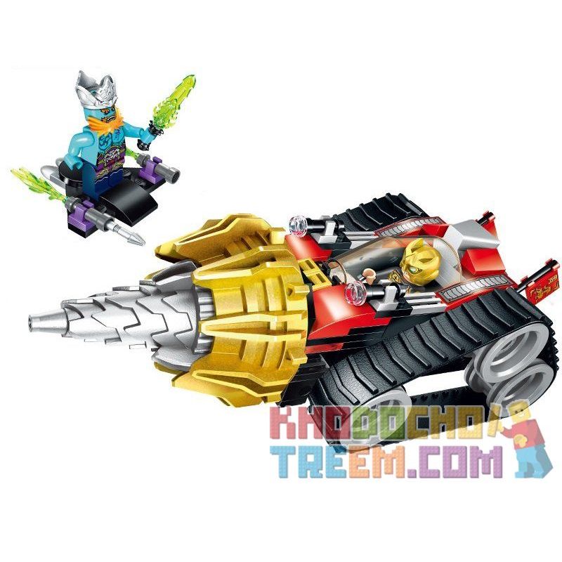 Enlighten 2208 Qman 2208 non  CỖ XE KHOAN ĐẤT bộ đồ chơi xếp lắp ráp ghép mô hình Creation Of The Gods EARTH DRILLER Phong Thần 171 khối