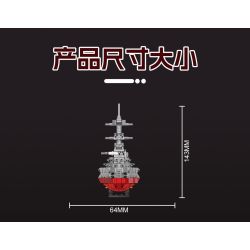 KAZI GBL BOZHI KY82075 British Revenge Class HMS Sovereign Xếp hình lắp ráp ghép mô hình Thiết giáp hạm lớp Revenge của Anh HMS Sovereign