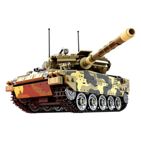 KAZI GBL BOZHI KY82076 German Leopard 2A7 Main Battle Tank Xếp hình lắp ráp ghép mô hình Xe tăng chiến đấu chủ lực Leopard 2A7 của Đức