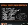 KAZI GBL BOZHI KY82077 German Hunter Tank Destroyer Xếp hình lắp ráp ghép mô hình Pháo chống tăng Stalker của Đức
