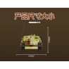 KAZI GBL BOZHI KY82077 German Hunter Tank Destroyer Xếp hình lắp ráp ghép mô hình Pháo chống tăng Stalker của Đức
