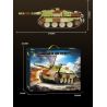 KAZI GBL BOZHI KY82077 German Hunter Tank Destroyer Xếp hình lắp ráp ghép mô hình Pháo chống tăng Stalker của Đức