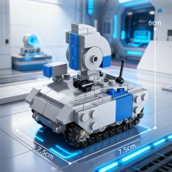United Imagine JKC7610 Xếp hình lắp ráp ghép mô hình Xe tăng khoa học viễn tưởng: Cảnh báo đỏ của lăng kính