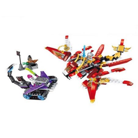 Enlighten 2209 Qman 2209 non  RỒNG LỬA CỦA HOÀNG PHI HỔ bộ đồ chơi xếp lắp ráp ghép mô hình Creation Of The Gods RED DRAGON Phong Thần 325 khối