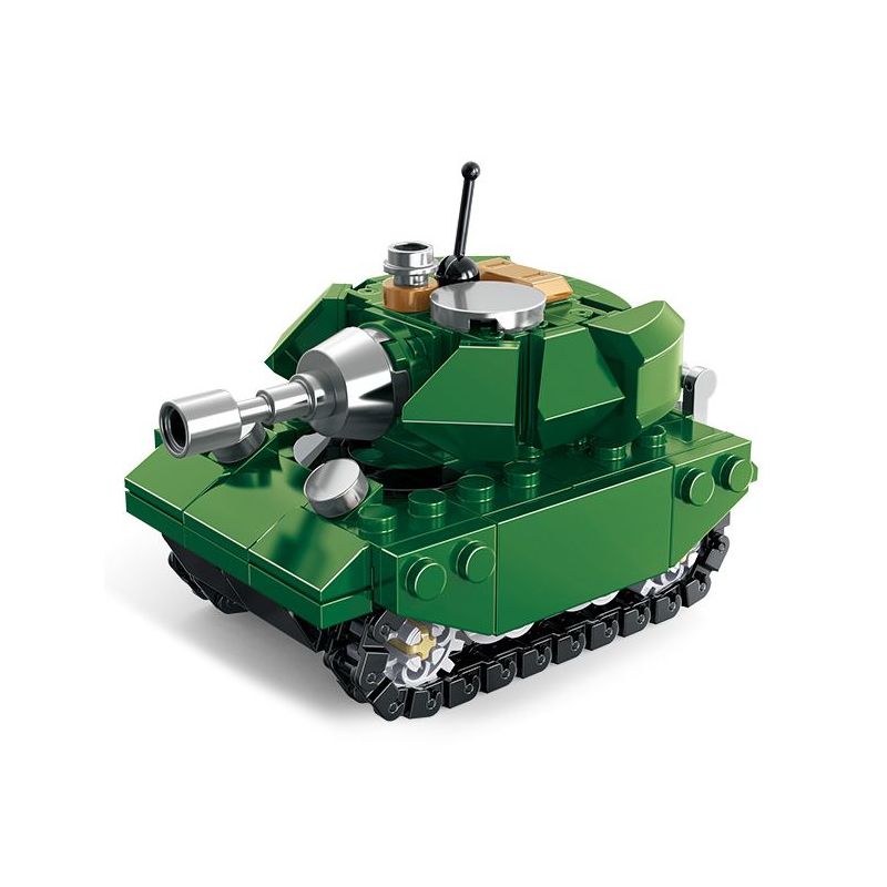 United Imagine JKC7705 Xếp hình lắp ráp ghép mô hình Q Cute Tank: Wilderness F3 Tank Bi Xiaomeng