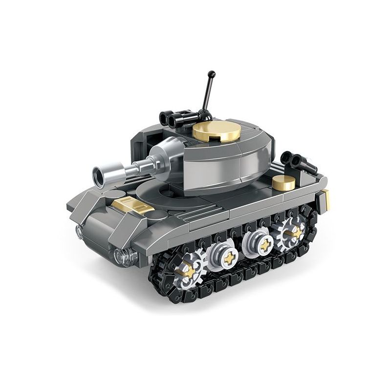 United Imagine JKC7706 Xếp hình lắp ráp ghép mô hình Q Dễ Thương Xe Tăng: Polar F4 Xe Tăng Yin Xiaodun